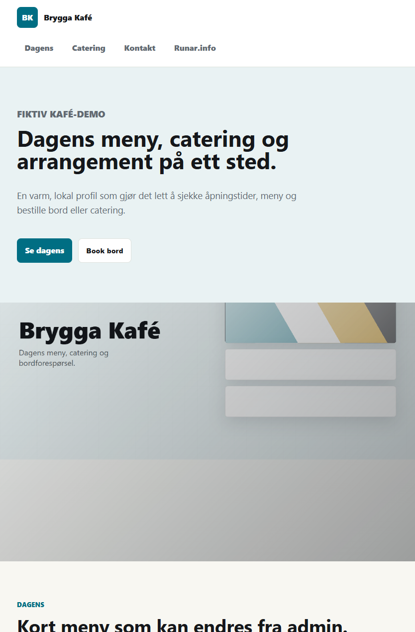 Brygga Kafé demo